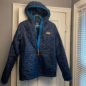 LL Bean Women’s Half-zip Pullover Hooded Winter Shell